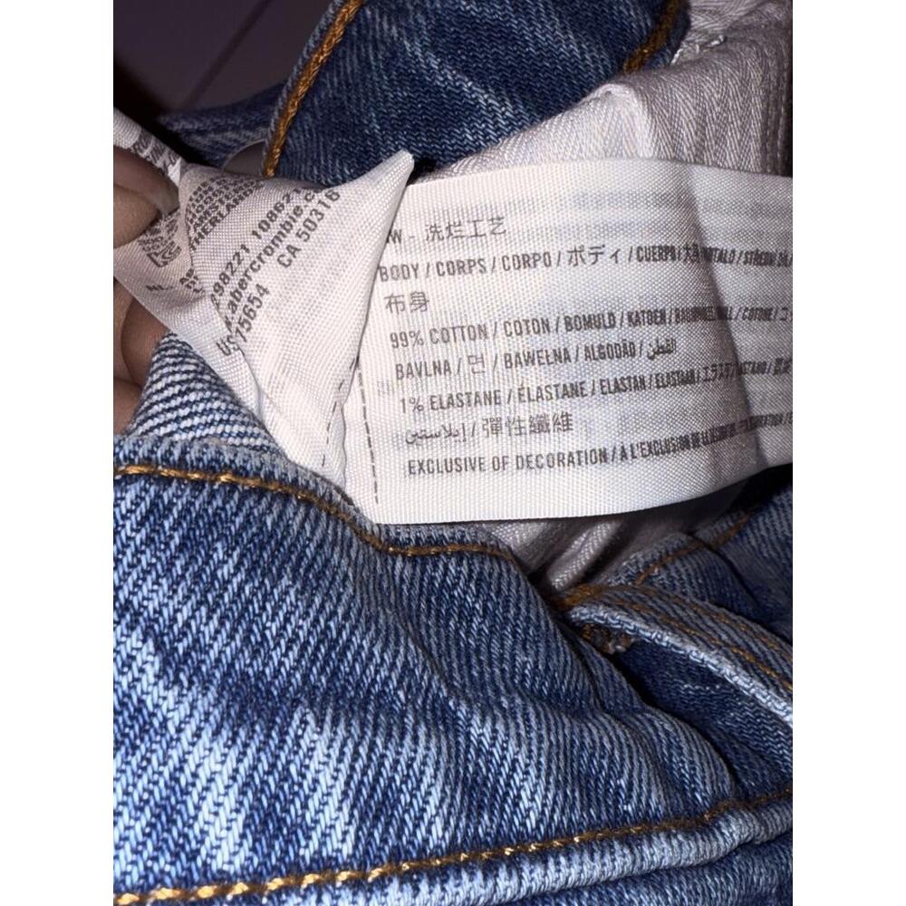 NEW Abercrombie & Fitch The Vintage Flare High Rise Blue Denim Jeans Size 23 000 - Picture 4 of 7